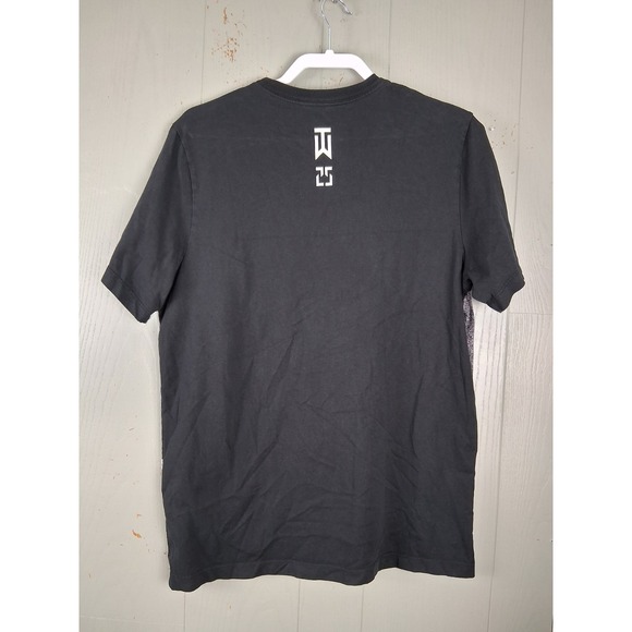 Nike Tiger Woods Collection‎ Tee Mens Large Black All Over Print Eyes Have It - Picture 2 of 7